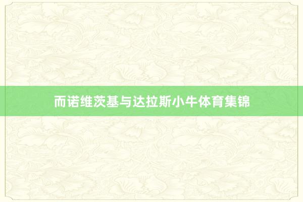 而诺维茨基与达拉斯小牛体育集锦