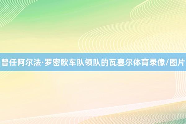 曾任阿尔法·罗密欧车队领队的瓦塞尔体育录像/图片