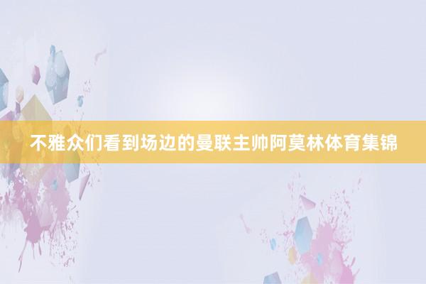 不雅众们看到场边的曼联主帅阿莫林体育集锦