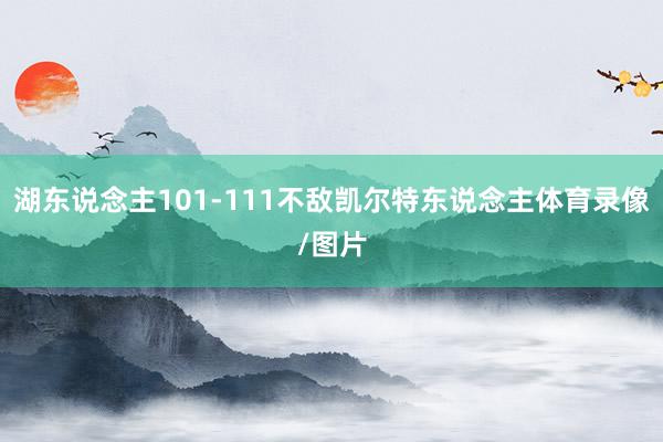 湖东说念主101-111不敌凯尔特东说念主体育录像/图片